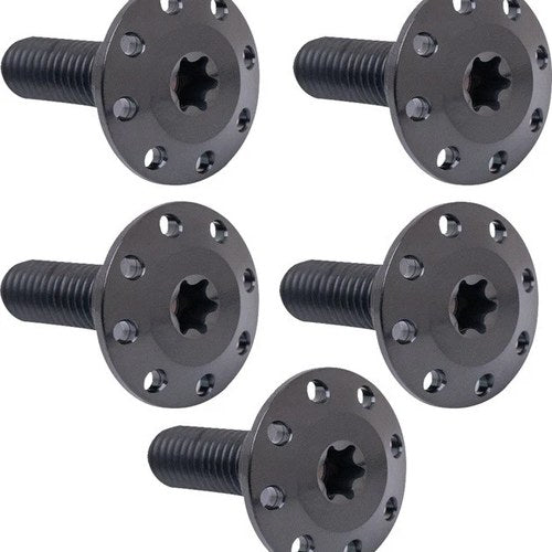 Arlen Ness Floating Brake Rotor Bolts Front Black 5-Pack 300-907 Harley Davidson