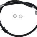 DS Black Vinyl Front Upper ABS Brake Line Kit 25-1/4" +2" Black #212114