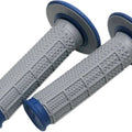 Renthal MX Dual Compound Tapered 1/2 Waffle Grips Gray/Blue