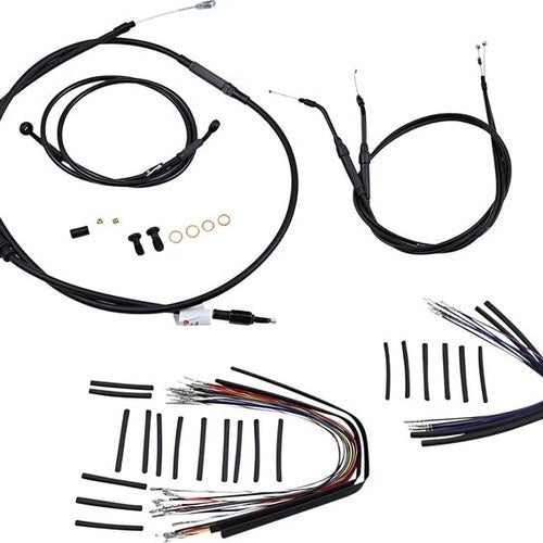 Burly Cable/Brake Line Kit for 12" Ape Hangers Harley Fxdi Super Glide 07-11