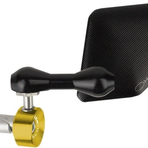 Driven Halo Bar End Mirror Left Gold