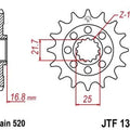 JT Front Sprocket 520 16T #JTF1373.16 Honda NC700X/CTX700N/CTX700ND DCT/NC700XD