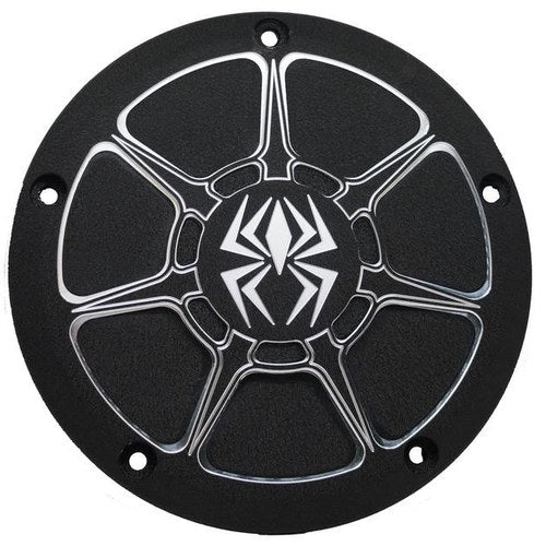 Rekluse Derby Cover Wrinkle Black #RMS-0515006 Harley Davidson