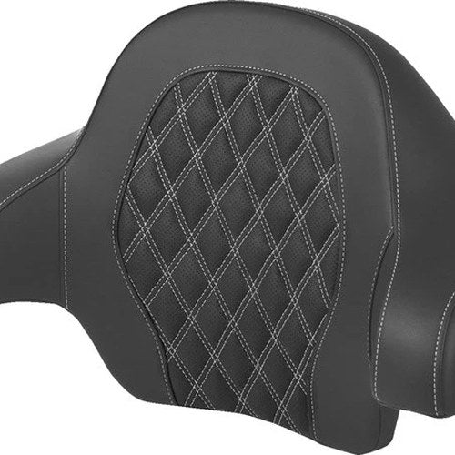 Saddlemen LS Tour-Pak Backrest Pad White Stitch #285047 Harley Davidson