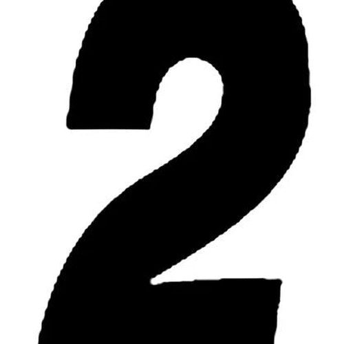 Dirt Digits Super X Numbers 7" Black #2 3-Pack