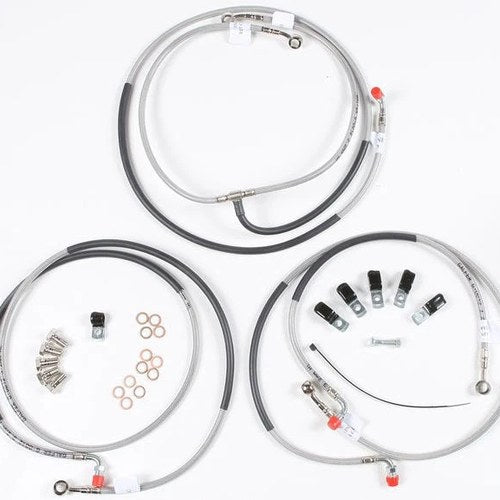 GBrakes 6-Line Brake Line Kit Clear for Honda CBR650F/CBR650F ABS 2014-2016