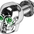 HardDrive Lighted Skull License Plate Screw Green