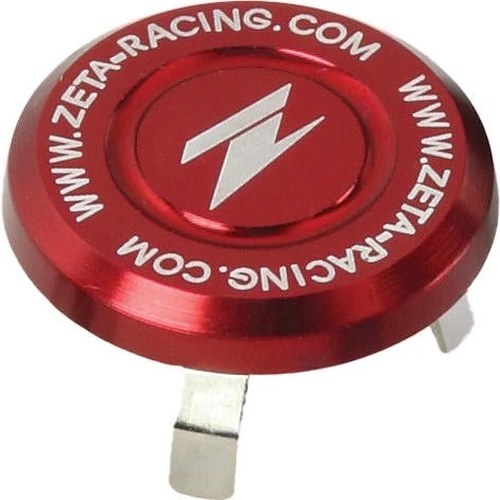 Zeta Universal Steering Stem Cap Red