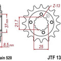 JT Front Sprocket 16T #JTF1309.16 Honda XR650L 1993-2009/2012-2017