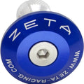 Zeta Bar End Plugs Blue 35mm