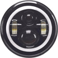 Pathfinder High Definition 7" LED Headlight with Full Halo Black #HD7MBH