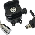 HardDrive Side Hinge Ignition Switch with Fork Lock Black #27-042BK