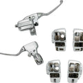 HardDrive '08-16 Style Handlebar Control Kit w/ Cruise Chrome Cable Clutch 53602