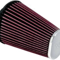 K&N Universal Air Filter RC-3680 Oval Straight 6" Chrome