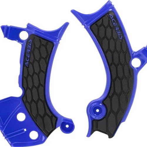 Acerbis X-Grip Frame Guards Blue/Black #2985901034 for Yamaha WR450F/WR250F