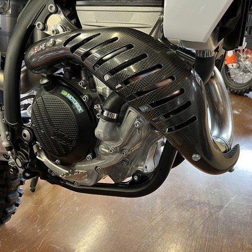 E-Line Carbon Fiber Pipe Guard KTM/Gas/Husqvarna 250 SX-F/250 XC-F/FC 250