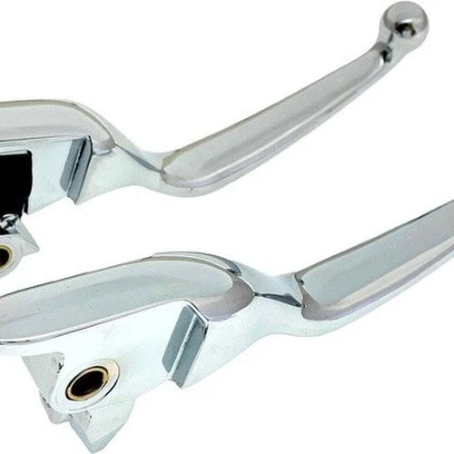 HardDrive Smooth Lever Set Chrome #053840 Harley Davidson