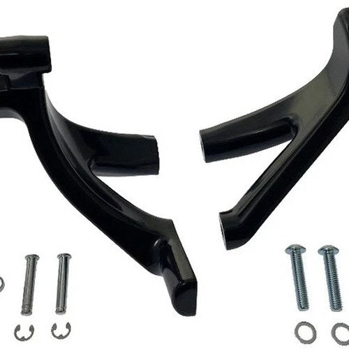 HardDrive Floorboard To Peg Conversion Kit Glossy Black Harley Davidson Softail