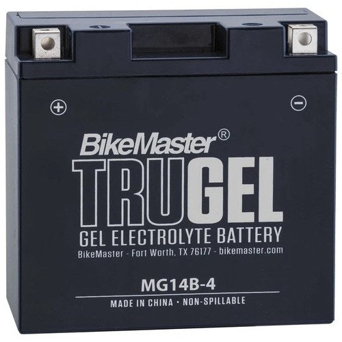 BikeMaster TruGel Battery #MG14B-4 fits Yamaha/Hyosung