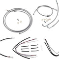Burly Handlebar Cable/Line Kit for 14" Hangers w/o ABS Stainless #B30-1155