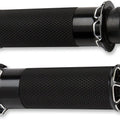 Arlen Ness Beveled Fusion Grips Black #07-331 Harley Davidson