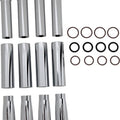 Arlen Ness Pushrod Cover Set Deep Cut Chrome #03-630 Harley Davidson