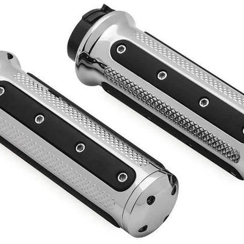Kuryakyn Heavy Industry Grips Chrome Tbw #6122 Harley Davidson