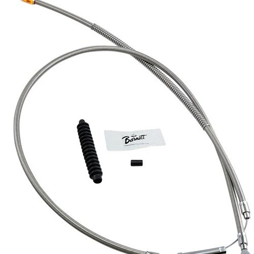 Barnett Clutch Cable +6 Stainless Braided #102-30-10035-06 Harley Davidson