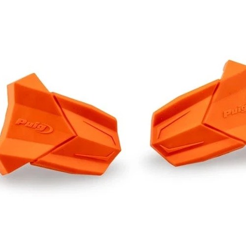 Puig Replacement Rubber Inserts for Puig R19 Frame Sliders Orange
