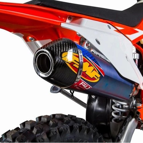 Fmf Factory 4.1 Rct Titanium SL Slip-On Muffler w/ Carbon Fiber Tip Blue #045586