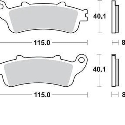 Braking SM1 Brake Pads #813SM1 fits Honda/Kawasaki