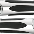 Arlen Ness Deep Cut Comfort Grips Chrome #07-050 Harley Davidson