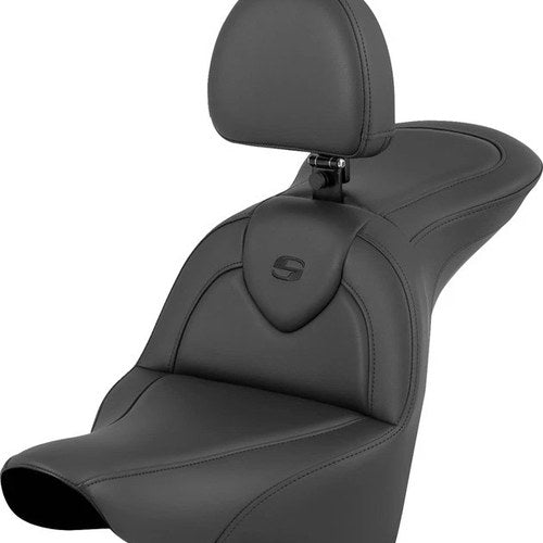 Saddlemen RoadSofa Seat With Backrest #284942 Harley Davidson