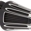 Arlen Ness Monster Sucker 90-Degree Air Cleaner Kit Deep Cut Black Harley M8