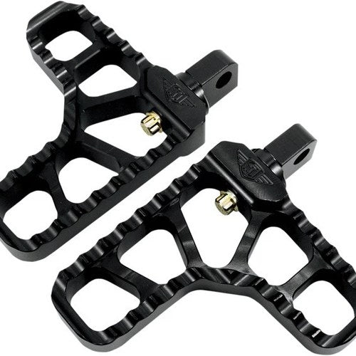 Joker Machine Heel Footpegs Serrated Black #08-62-1B Harley Davidson