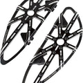 Arlen Ness 10-Gauge Adjustable Driver Floorboards Black #410-005 Harley Davidson