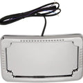 Cycle Visions Curved Slick Signal License Plate Frame 3-Hole Mount Chrome