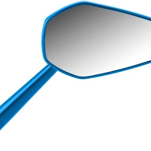 Arlen Ness Mini Stocker Mirror Blue Right