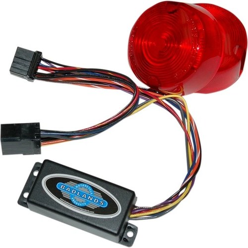 Badlands Plug-In /Red Lens #ILL-03-RL-B Harley Davidson