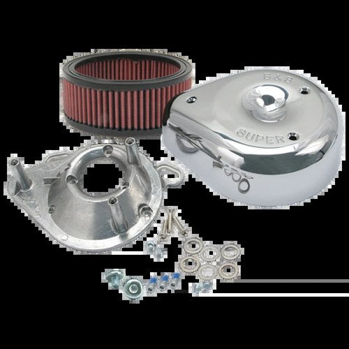 S&S Cycle For 95-16 Big Twin Air Cleaner Kit With Chrome Cover - Part 17-0498