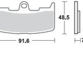 Braking CM55 Brake Pads #895CM55 Buell Lightning/Firebolt/Ulysses