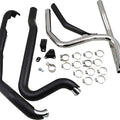 Cobra Power Port Dual Head Pipes Black 6254RB Harley Davidson