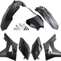 UFO Plastics Kit Black HOKIT120001 for Honda CRF450RX/CRF250RX 4-Stroke
