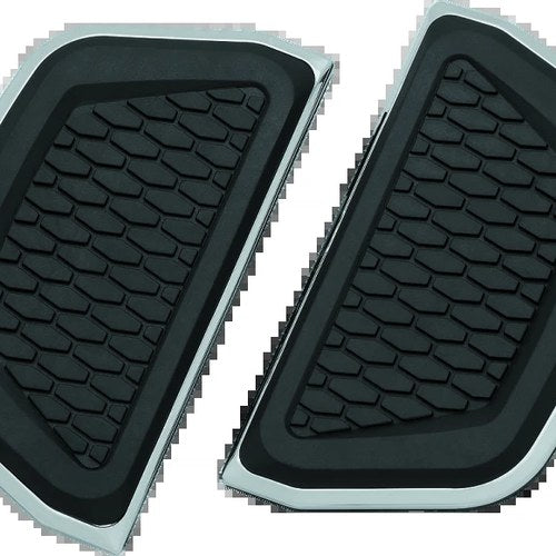 Kuryakyn Hex Passenger Board Inserts Chrome – Fits Harley Davidson Touring