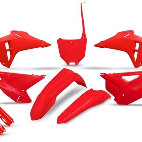 UFO Restyled Plastics Kit 25 Red #HOKIT128F-070 for Honda Crf 450/CRF 250