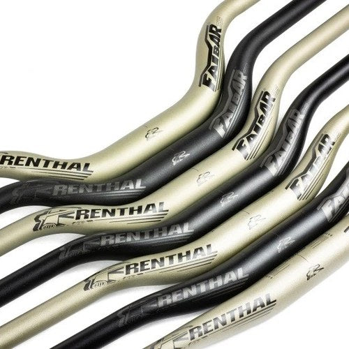Renthal V3 Cycle Fatbar 35 Handlebars - 50mm Aluminum Gold for Powersports