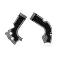 Acerbis X-Grip Frame Guards Silver/Black #2736331015 for Honda CRF450R 2019