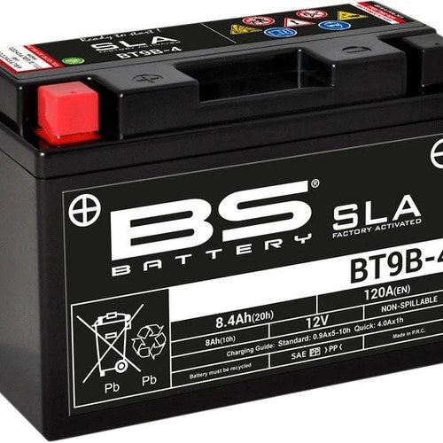 BS Battery Sla Factory Activated Maintenance Free Battery BT9B-4 #300642