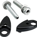 Joker Machine Astro Side Rail Marker Light Adapters Black Harley Davidson Dyna