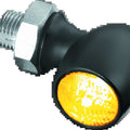 Kuryakyn Kellerman Atto Smoke Lens Amber Dark Satin Black Part 2570
